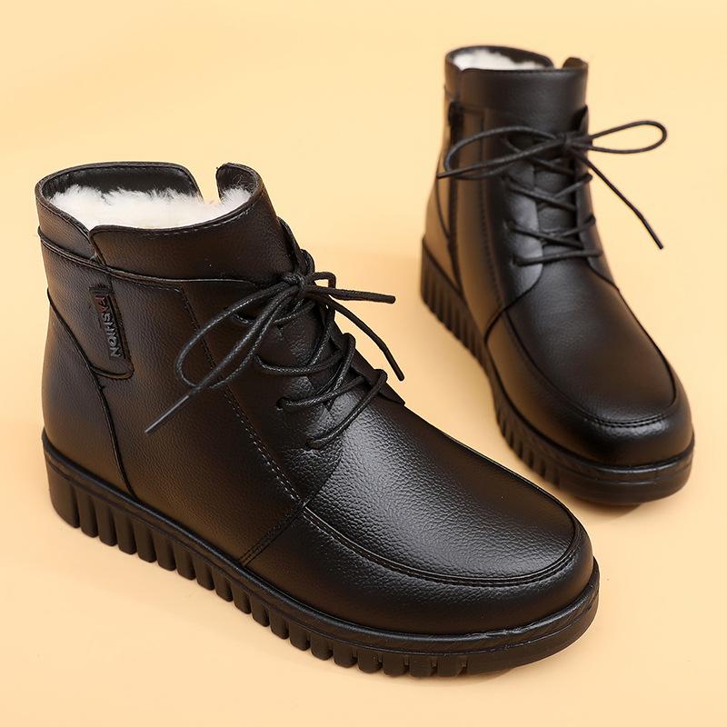 Winter Women Plus Velvet Snow Boots Ankle Boots Round Head Casual Women Warm Anti-skid Shoes Flats A914, Black
Winter Women Plus Velvet Snow Boots Ankle Boots Round Head Casual Women Warm Anti-skid Shoes Flats A914, Black