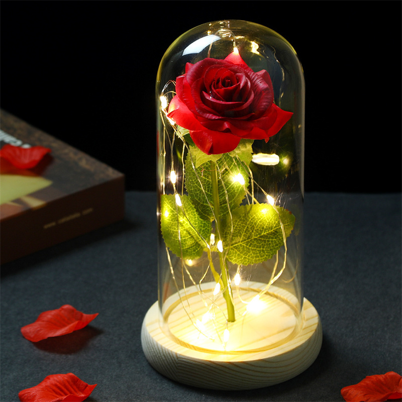 Woman And The Beast Glass Cover Rose Lamp Simulation Rose Led Lamp Mother'S Day Decoration Valentine'S Day Gift
Woman And The Beast Glass Cover Rose Lamp Simulation Rose Led Lamp Mother'S Day Decoration Valentine'S Day Gift