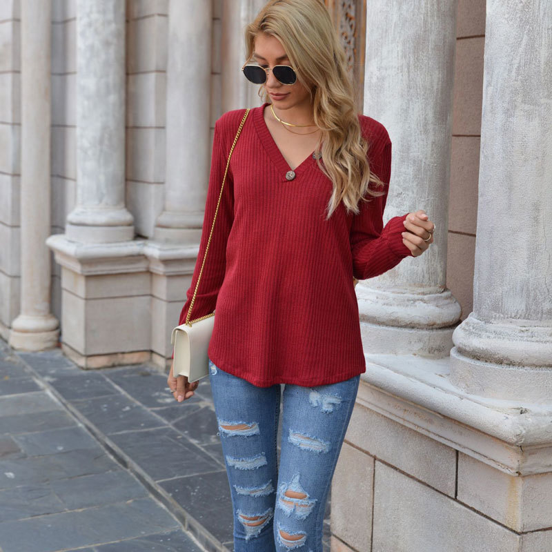 2021 New Woman's Solid Shirts Low-cut v Sleeves Full Length Fine Women's Mesh Lady From Office Winter Sweater N85I, Purple.
2021 New Woman's Solid Shirts Low-cut v Sleeves Full Length Fine Women's Mesh Lady From Office Winter Sweater N85I, Purple.