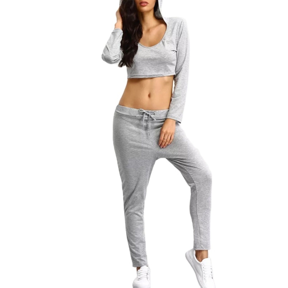 Custom High quality women Crop Hoodie And Lounge Jogger Set, Black
Custom High quality women Crop Hoodie And Lounge Jogger Set, Black