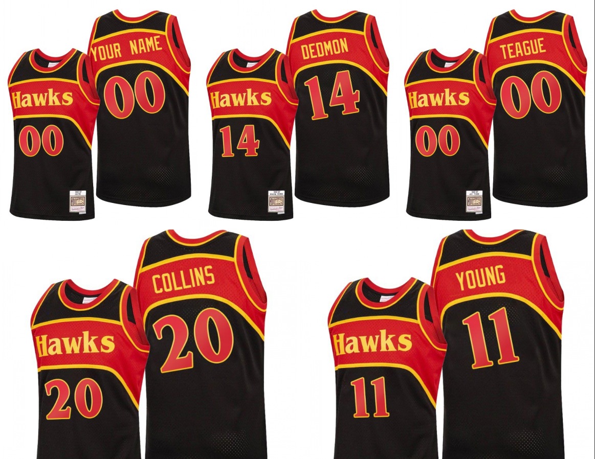 Atlanta Hawks Men Trae Young John Collins Jeff Teague Dewayne Dedmon 2020 Reload Classic Black Custom Jersey
Atlanta Hawks Men Trae Young John Collins Jeff Teague Dewayne Dedmon 2020 Reload Classic Black Custom Jersey