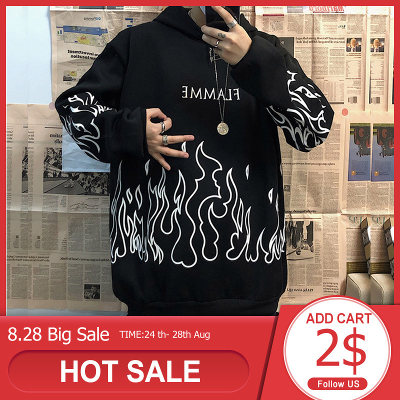 Rosetic Flame Print Men Winter Thick Hooded Hoodies Mens Harajuku Letter Tops Gothic Pullovers Casual Couple Sweatshirt, White 1
Rosetic Flame Print Men Winter Thick Hooded Hoodies Mens Harajuku Letter Tops Gothic Pullovers Casual Couple Sweatshirt, White 1
