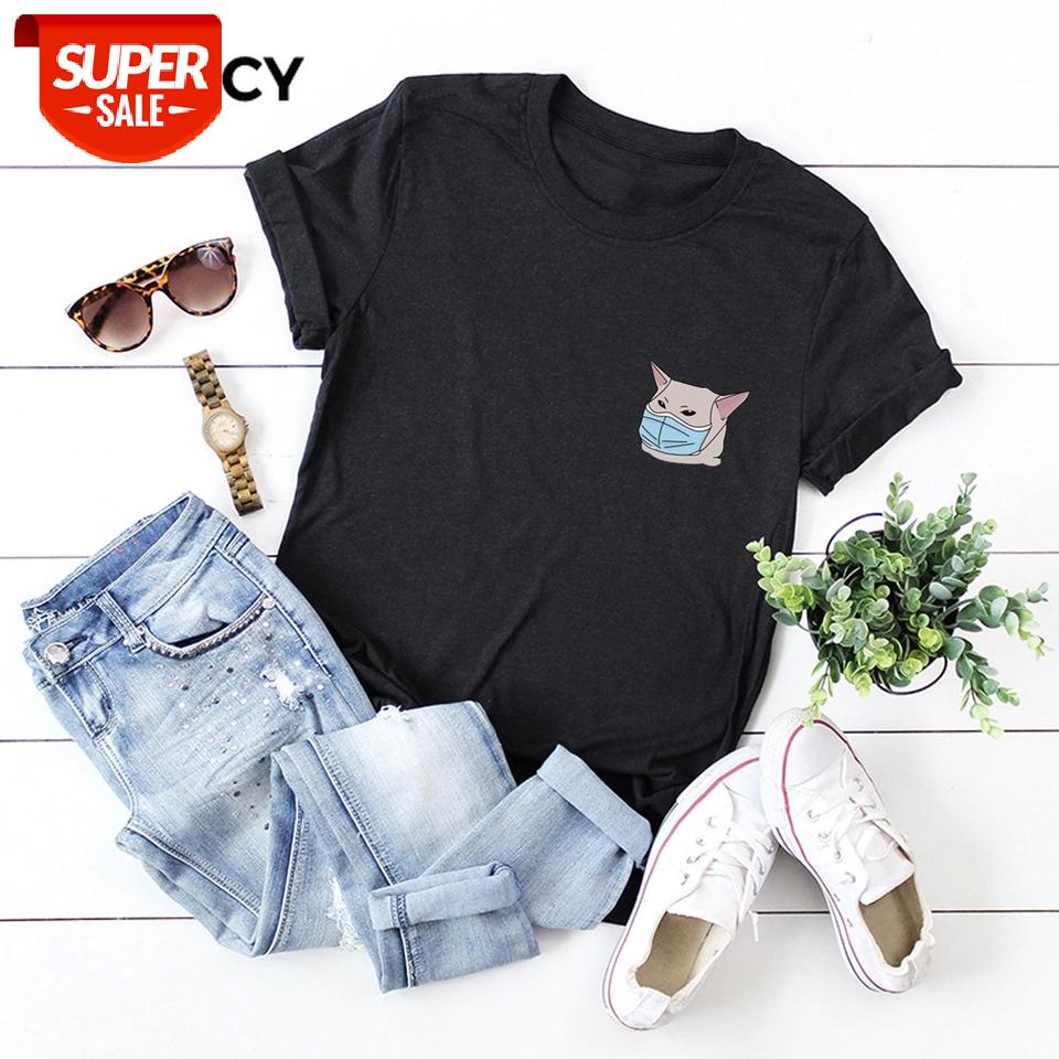 JFUNCY Dog with Mask Print T Shirt Women Summer Shirts 100% Cotton Short Sleeve Woman T-shirt Oversize Casual Female Tees Tops #7S6P, White
JFUNCY Dog with Mask Print T Shirt Women Summer Shirts 100% Cotton Short Sleeve Woman T-shirt Oversize Casual Female Tees Tops #7S6P, White