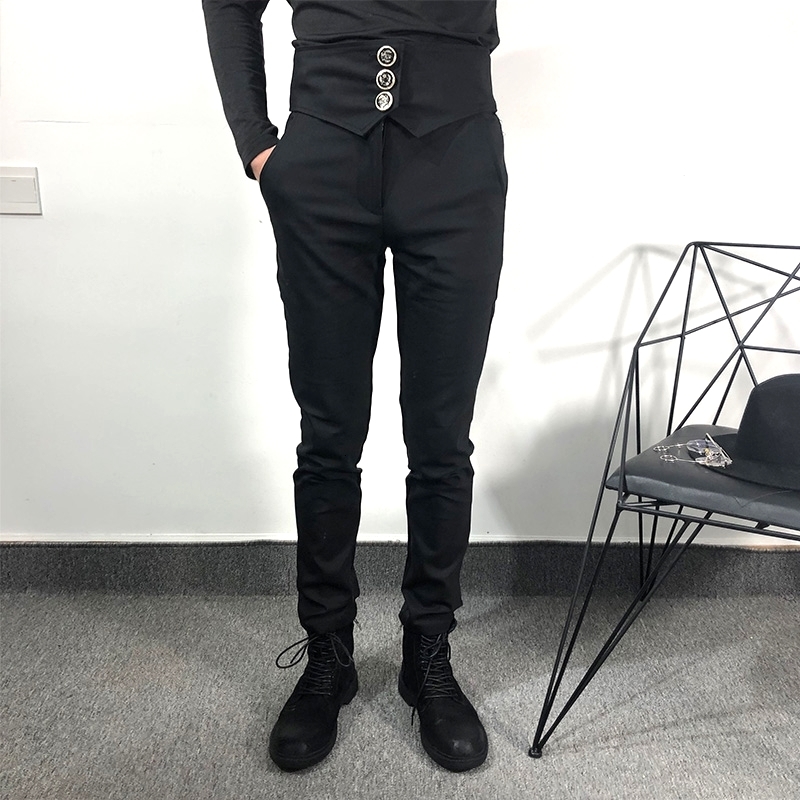 2021 Spring in Autumn New Original Style Show Casual Skinny Small Personality Pants Seal Waist Black Decoration. YUOM
2021 Spring in Autumn New Original Style Show Casual Skinny Small Personality Pants Seal Waist Black Decoration. YUOM