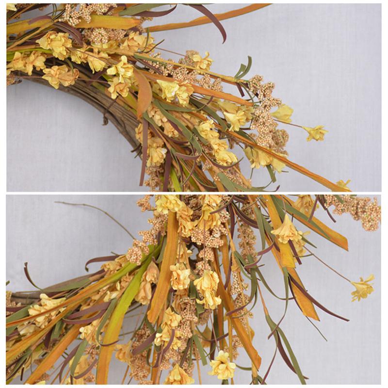 20in Fall Wreath Front Door Wreath Grain Harvest Gold Wheats Ears Circle Garland Autumn for Front Door TB Sale, As show
20in Fall Wreath Front Door Wreath Grain Harvest Gold Wheats Ears Circle Garland Autumn for Front Door TB Sale, As show