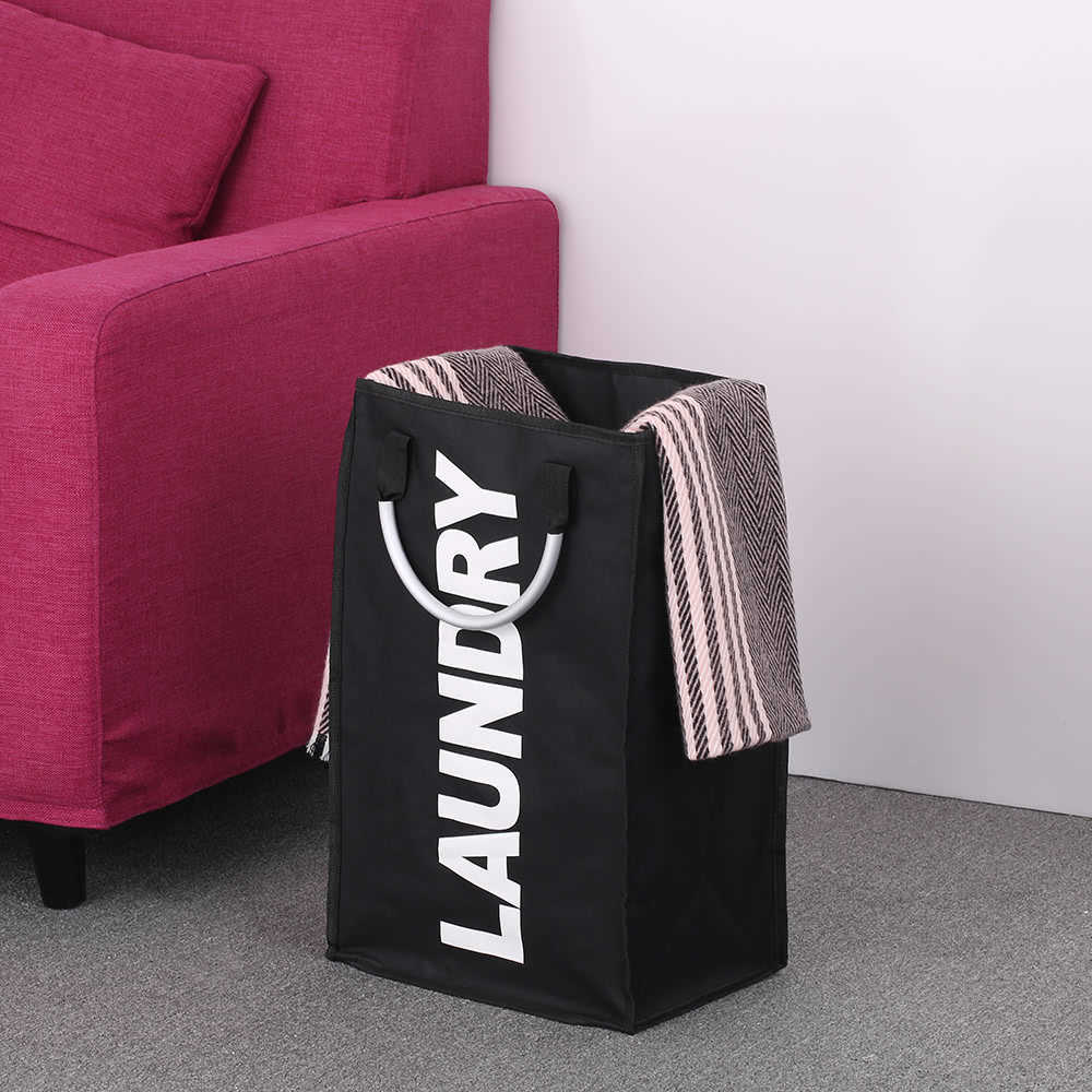 Large Foldable Laundry Bag Collapsible Oxford Washing Dirty Clothes Laundry Basket Portable Laundry Storage Bag