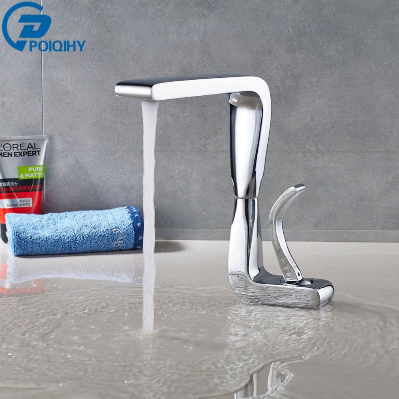 POIQIHY Chrome Bathroom Faucet Single Handle Basin Vessel Sink Mixer Tap Deck Mounted Cold Hot Water Tap
POIQIHY Chrome Bathroom Faucet Single Handle Basin Vessel Sink Mixer Tap Deck Mounted Cold Hot Water Tap