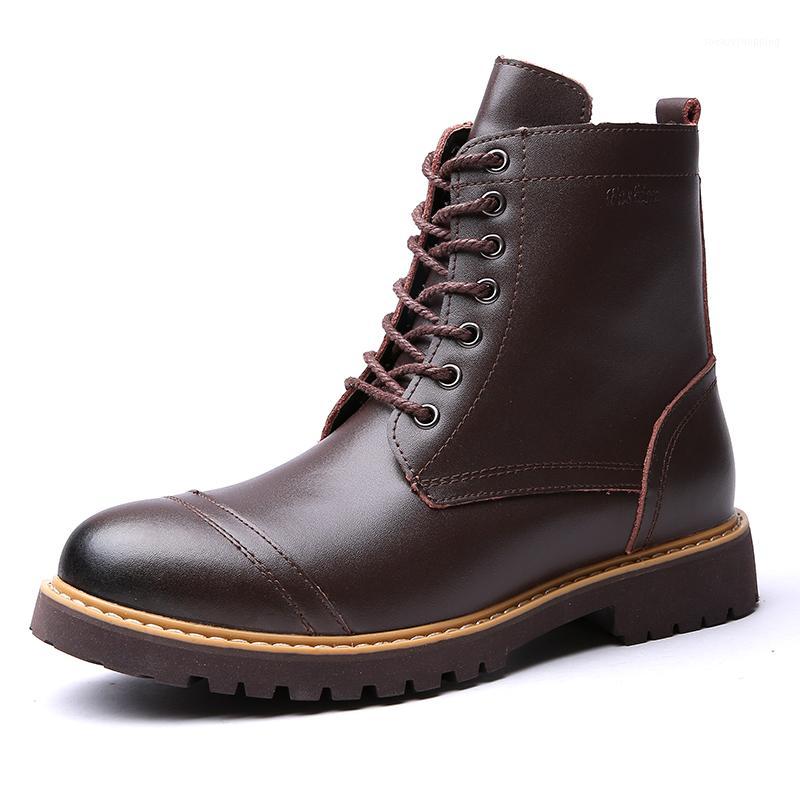 Men boots high-top boots man Bullock Men's lace-up leather male causal shoes 2020 Winter New1, Black
Men boots high-top boots man Bullock Men's lace-up leather male causal shoes 2020 Winter New1, Black