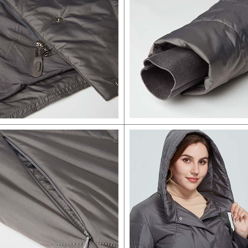 Astrid Winter Women's coat women long warm parka fashion thick Jacket hooded large sizes BioDown female clothing 9200 201017
