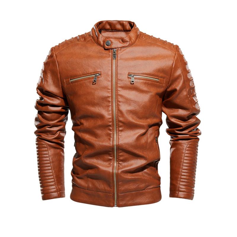 New Design Motorcycle Biker Leather Jacket Men High quality Slim Fit Leather Jacket Men Fashion Fleece PU Male Coat, Black
New Design Motorcycle Biker Leather Jacket Men High quality Slim Fit Leather Jacket Men Fashion Fleece PU Male Coat, Black