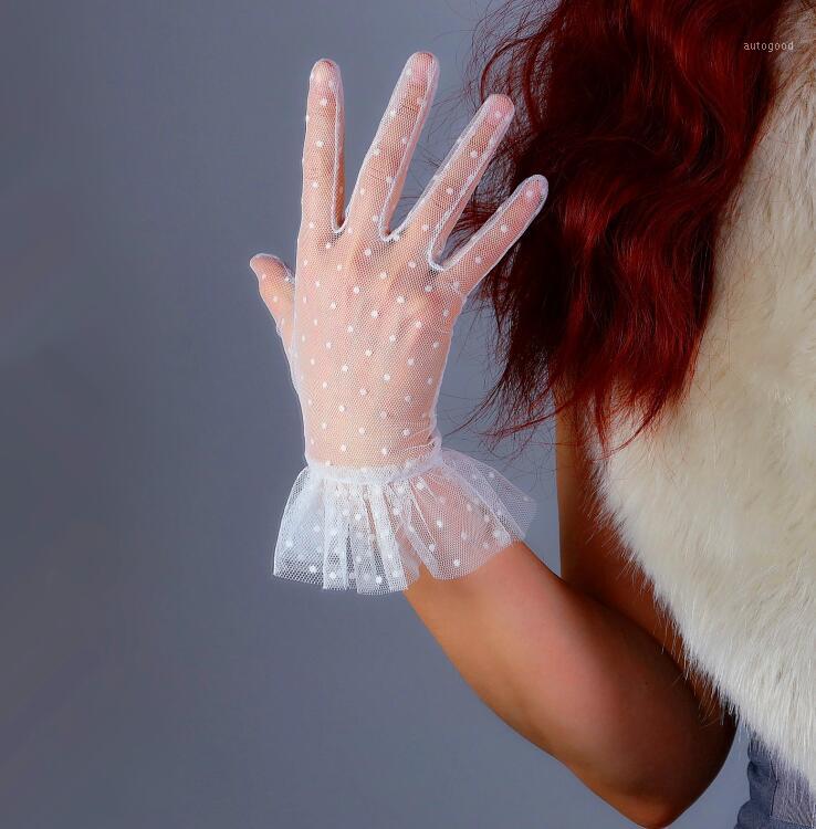 Five Fingers Gloves Women's Sexy Transparent Dot Print White Mesh Glove Female Summer Sunscreen Club Party Dancing Lace R29451
Five Fingers Gloves Women's Sexy Transparent Dot Print White Mesh Glove Female Summer Sunscreen Club Party Dancing Lace R29451