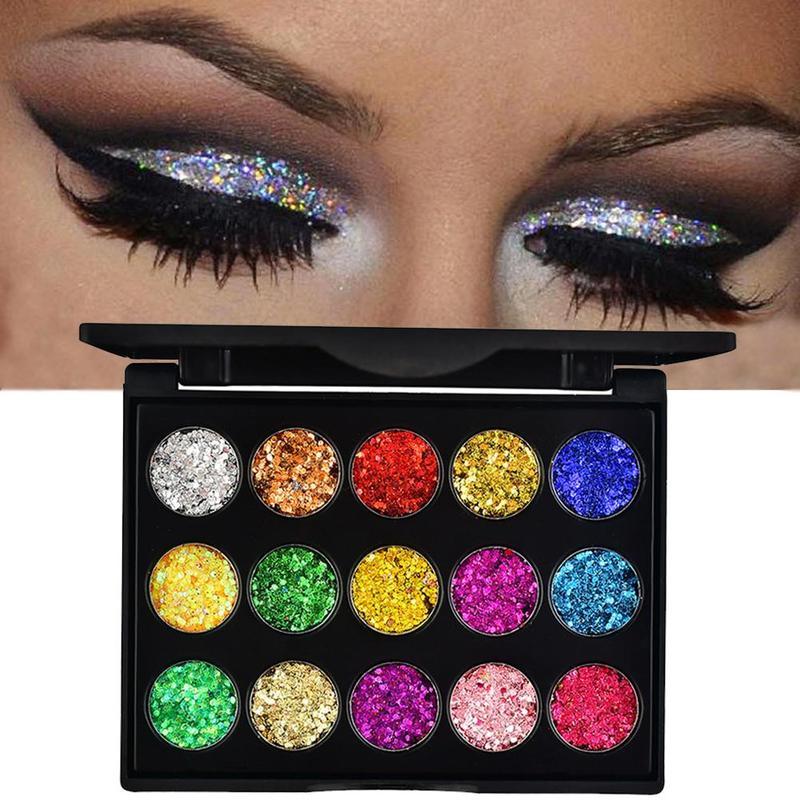 15 Color Eyeshadow Diamond Glitter Eye Shadow Pallete Professional Eye Makeup Shimmer Lasting Waterproof High Gloss Shadow
15 Color Eyeshadow Diamond Glitter Eye Shadow Pallete Professional Eye Makeup Shimmer Lasting Waterproof High Gloss Shadow
