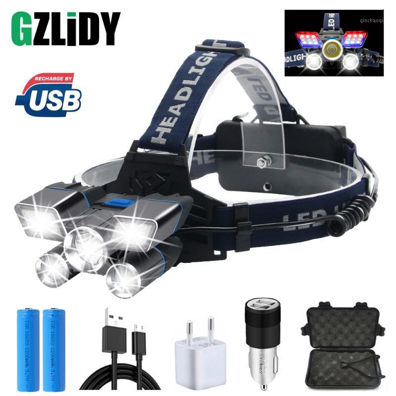 Waterproof USB Charging LED Headlamps with Red and Blue Warning Lights 9 Modes Super Bright LED Headlights for Fishing Hunting1
Waterproof USB Charging LED Headlamps with Red and Blue Warning Lights 9 Modes Super Bright LED Headlights for Fishing Hunting1
