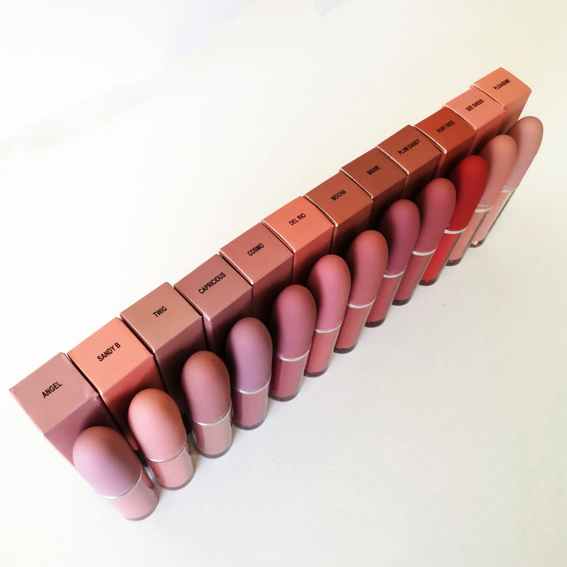 Brand Makeup lipstick matte Lip Gloss Luster Retro Frost Sexy Matte Lipsticks 4.5g 12 colors free shipping