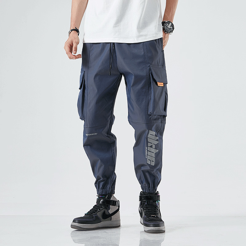 SingleRoad Mens Cargo Pants Joggers Men Fashion Side Pockets Hip Hop Harajuku Japanese Streetwear Trousers Grey Pants Men 201110