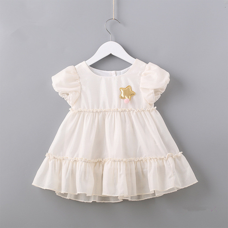 2021 Spring New Chiffon Baby Girls Summer Girl with Star Appliques Toddler Infant Clothes Kids Clothing 0-2t 2 Color Fpdt, White
2021 Spring New Chiffon Baby Girls Summer Girl with Star Appliques Toddler Infant Clothes Kids Clothing 0-2t 2 Color Fpdt, White