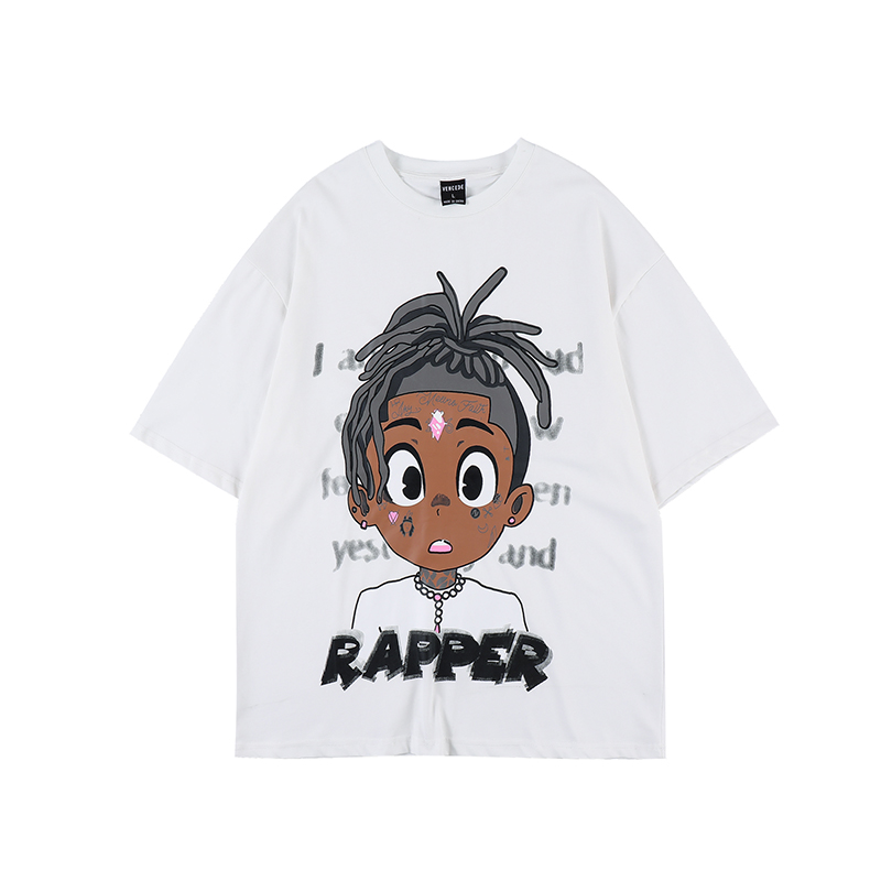 Cartoon Letter Short Sleeve Summer T Shirts for Men and Women Crew Neck Streetwear Oversize Casual Top Tees, White
Cartoon Letter Short Sleeve Summer T Shirts for Men and Women Crew Neck Streetwear Oversize Casual Top Tees, White