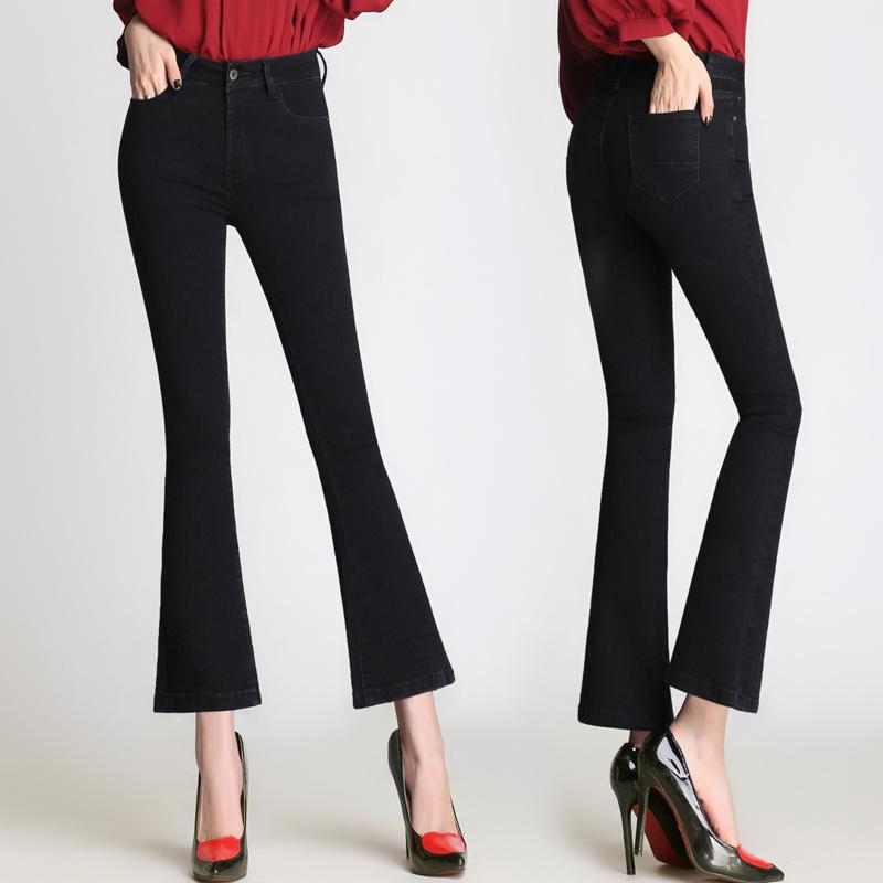 2020 Brand Elastic Skinny Flare Pants Ankle-Length Washed soft Jeans Women Lolita Style High Waist Plus Size Blue Black Trousers
2020 Brand Elastic Skinny Flare Pants Ankle-Length Washed soft Jeans Women Lolita Style High Waist Plus Size Blue Black Trousers
