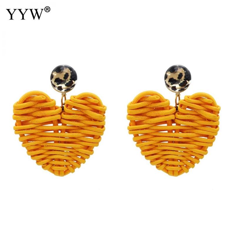 2020 Summer Rattan Knit Drop Earrings For Women Heart Pendant Handmade Bohemian Dangle Earrings Wholesale
2020 Summer Rattan Knit Drop Earrings For Women Heart Pendant Handmade Bohemian Dangle Earrings Wholesale