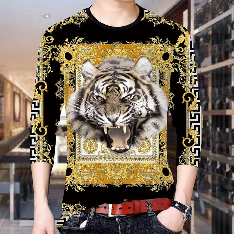 New long-sleeved men's T-shirt 3D printed bottoming shirt men's shirt round neck Slim autumn men's long T-shirt Bee pattern 201203, Same as pictures
New long-sleeved men's T-shirt 3D printed bottoming shirt men's shirt round neck Slim autumn men's long T-shirt Bee pattern 201203, Same as pictures