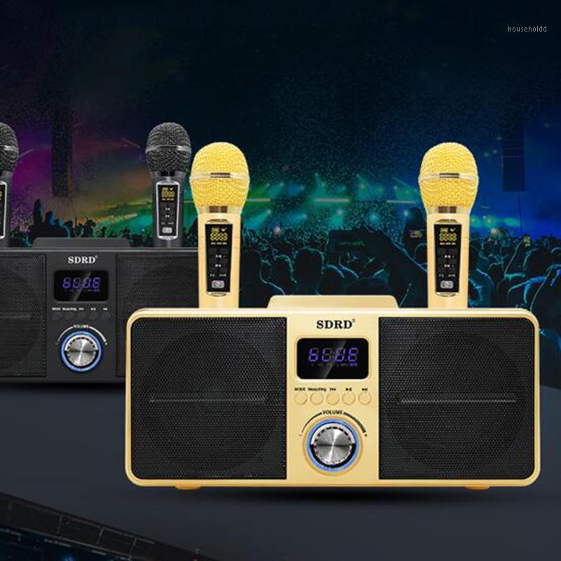 Karaoke wireless bluetooth speaker, home SD series subwoofer portable sound column with microphone double diaphragm caixa de som1
Karaoke wireless bluetooth speaker, home SD series subwoofer portable sound column with microphone double diaphragm caixa de som1