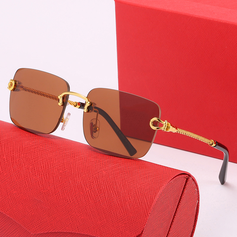 mens designer sunglasses Leopard Head Composite Metal Rimless Frame Classic Rectangle Square Luxury gold sunshade sunglass frame glasses
mens designer sunglasses Leopard Head Composite Metal Rimless Frame Classic Rectangle Square Luxury gold sunshade sunglass frame glasses