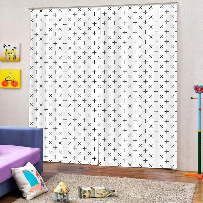 Geometric Plus Signs Design Digital print window Curtains for Living room bedroom blackout Curtains1, As pic
Geometric Plus Signs Design Digital print window Curtains for Living room bedroom blackout Curtains1, As pic