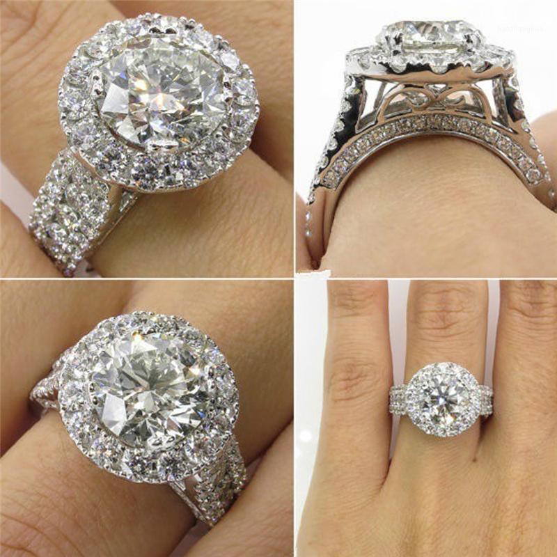 Wedding Rings ROMAD Luxury Female Big Zircon Inlay Stone 925 Silve Ring Vintage Engagement Bridal For Women Jewelry Bijoux R4, Slivery;golden
Wedding Rings ROMAD Luxury Female Big Zircon Inlay Stone 925 Silve Ring Vintage Engagement Bridal For Women Jewelry Bijoux R4, Slivery;golden