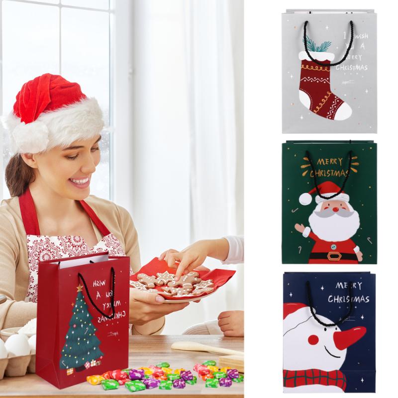 12pcs Gift Bags Practical Delicate Fashionable Christmas Gift Bags Paper for Mall Cafe
12pcs Gift Bags Practical Delicate Fashionable Christmas Gift Bags Paper for Mall Cafe