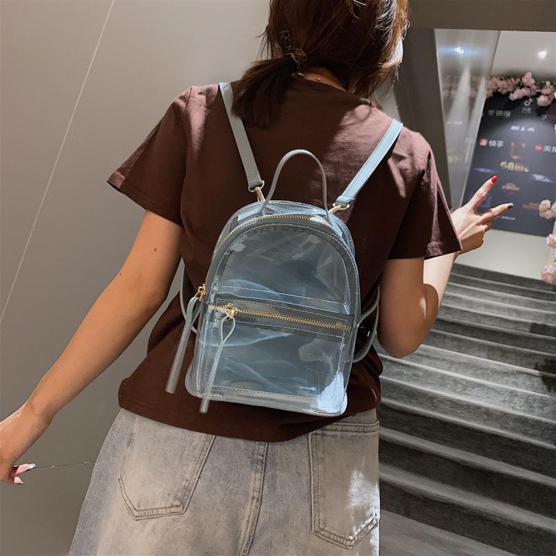 2021 New Transparent Backpack Female Casual Fashion High Quality Women Backpack Clear School Bag for Teenage Girl PVC Travel Bag, Black
2021 New Transparent Backpack Female Casual Fashion High Quality Women Backpack Clear School Bag for Teenage Girl PVC Travel Bag, Black