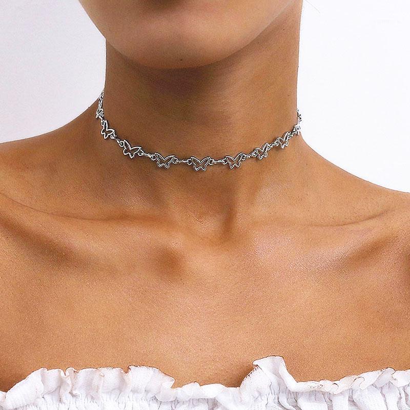 Simple Temperament Hollow Butterfly Choker Necklace Women Elegant Fashion Chocker Geometric Clavicle Necklace Jewelry XR31261
Simple Temperament Hollow Butterfly Choker Necklace Women Elegant Fashion Chocker Geometric Clavicle Necklace Jewelry XR31261