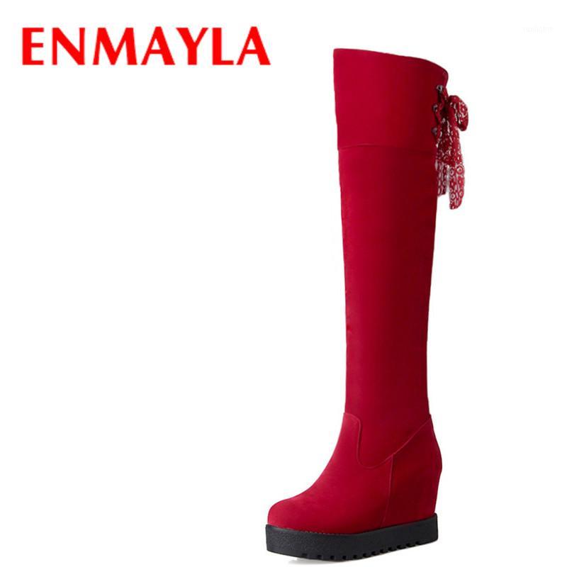 ENMAYLA Lace Charms Winter Knee High Boots Women High Heels Slip-on Wedges Boots Platform Shoes Women Large Size 34-43 Black Red1, Apricot
ENMAYLA Lace Charms Winter Knee High Boots Women High Heels Slip-on Wedges Boots Platform Shoes Women Large Size 34-43 Black Red1, Apricot