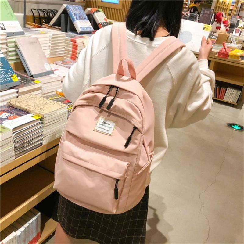 Solid Color Canvas Backpack Fashion Student School Bag Students Backpacks Large Capacity Travel Backpack For Teenagers Girls #15, Black
Solid Color Canvas Backpack Fashion Student School Bag Students Backpacks Large Capacity Travel Backpack For Teenagers Girls #15, Black