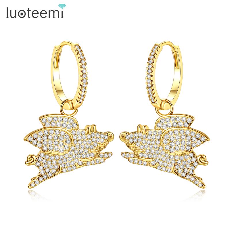 LUOTEEMI Hoop Earrings Flying Pig Fashion Jewelry Cute Animal Drop Hoop Earring for Women Girls Gifts
LUOTEEMI Hoop Earrings Flying Pig Fashion Jewelry Cute Animal Drop Hoop Earring for Women Girls Gifts