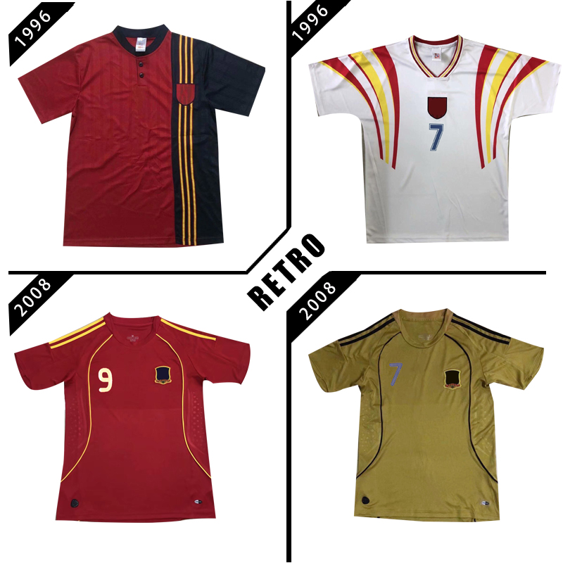 Spain 1996 2008 home away Retro Soccer Jerseys Hierro#6 RAUL#7 TORRES #9 XAVI #8 ALFONSO HIERRO vintage classic old football shirt, 2008 away retro
Spain 1996 2008 home away Retro Soccer Jerseys Hierro#6 RAUL#7 TORRES #9 XAVI #8 ALFONSO HIERRO vintage classic old football shirt, 2008 away retro