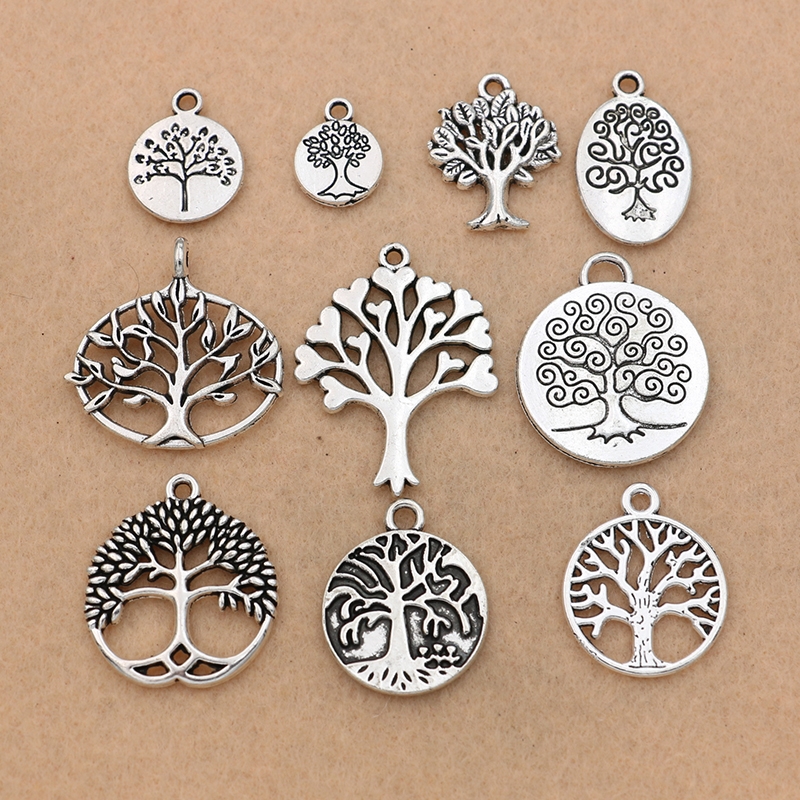 200PCS Antique Silver Plated Tree of Life Charms Pendant for Jewelry Making Bracelet Necklace Earrings DIY Accessories Craft Findings, Bronze;silver
200PCS Antique Silver Plated Tree of Life Charms Pendant for Jewelry Making Bracelet Necklace Earrings DIY Accessories Craft Findings, Bronze;silver