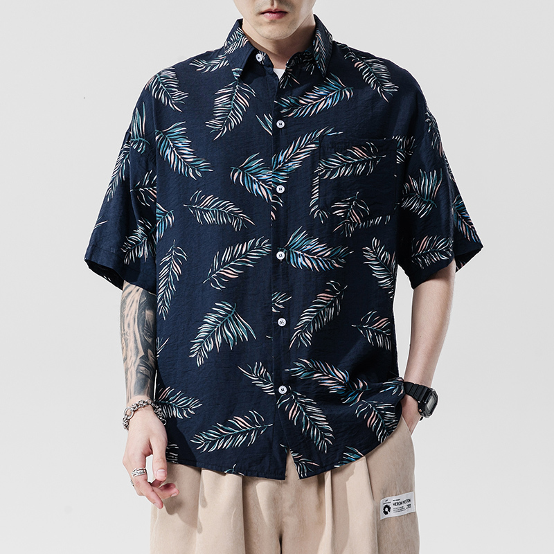 2021 Brand New 2021beach Summer Print Flower Short Sleeves Hawaii Collar Korea Style Shirt for Men's Harajuku Clothing Kv92, C3012 1
2021 Brand New 2021beach Summer Print Flower Short Sleeves Hawaii Collar Korea Style Shirt for Men's Harajuku Clothing Kv92, C3012 1