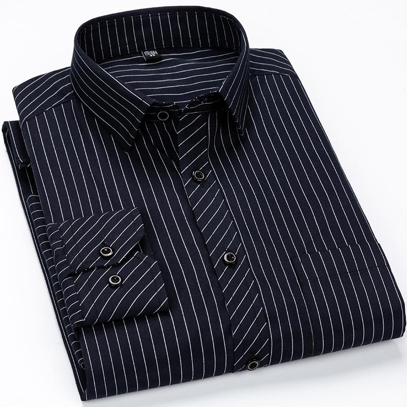 Men Shirt Mens Business Casual Long Sleeved Slim Fit Shirts Men Striped Dress Work Social Dress Shirt, 2109 
Men Shirt Mens Business Casual Long Sleeved Slim Fit Shirts Men Striped Dress Work Social Dress Shirt, 2109