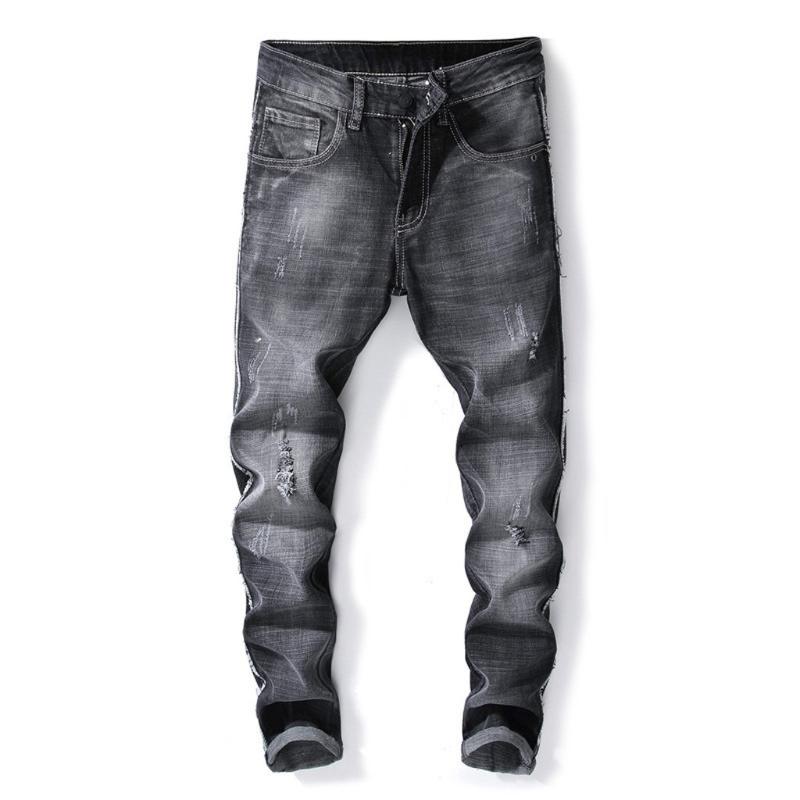 Vogue Black Jeans Homme Fashion Men New Fashion Personality Ripped Slim Fit Zipper Stretch Denim Male Trousers
Vogue Black Jeans Homme Fashion Men New Fashion Personality Ripped Slim Fit Zipper Stretch Denim Male Trousers