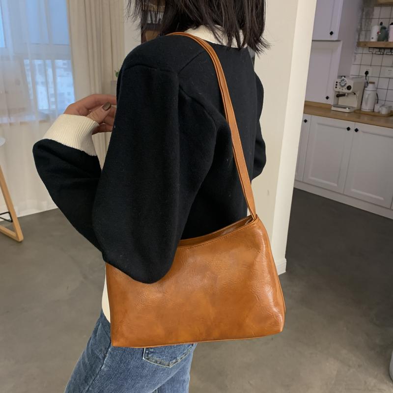 Vintage PU Leather Women Baguette Handbags Crocodile Pattern Girls' Small Shoulder Bags Female Hobos Tote Purse Underarm Bag, Black
Vintage PU Leather Women Baguette Handbags Crocodile Pattern Girls' Small Shoulder Bags Female Hobos Tote Purse Underarm Bag, Black