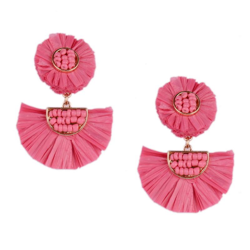 Rainbery Bohemian Handmade Drop Earrings Fashion Bead Raffia Tassel Fringe Earrings for Women Tiered Dangle Statement
Rainbery Bohemian Handmade Drop Earrings Fashion Bead Raffia Tassel Fringe Earrings for Women Tiered Dangle Statement