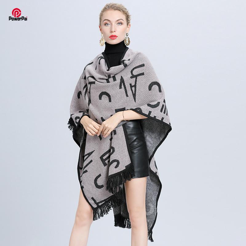 New Letters jacquard Blends Shawl Cardigan Cape Women Tassels Novelty Fashion Scarves Fall Winter Cappa
New Letters jacquard Blends Shawl Cardigan Cape Women Tassels Novelty Fashion Scarves Fall Winter Cappa