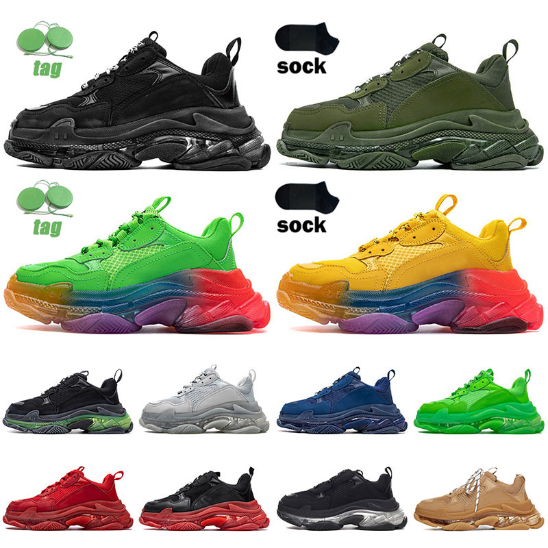 2022 New Triple s line Triple-S mens platform shoes womens 17fw gradient clear sole all black yellow neon army green navy blue man's casual sneaker designer trainers, T24 36-40 clear sole multi(w)
2022 New Triple s line Triple-S mens platform shoes womens 17fw gradient clear sole all black yellow neon army green navy blue man's casual sneaker designer trainers, T24 36-40 clear sole multi(w)