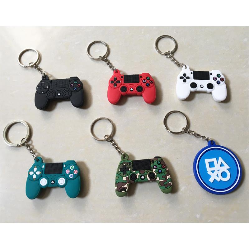 Keychains PS4 Game Controller Keychain Mini Gamepad Car Keyring Fashion Bag Pendant Cute Console Soft Rubber Key Chains Men Boy Gift
Keychains PS4 Game Controller Keychain Mini Gamepad Car Keyring Fashion Bag Pendant Cute Console Soft Rubber Key Chains Men Boy Gift