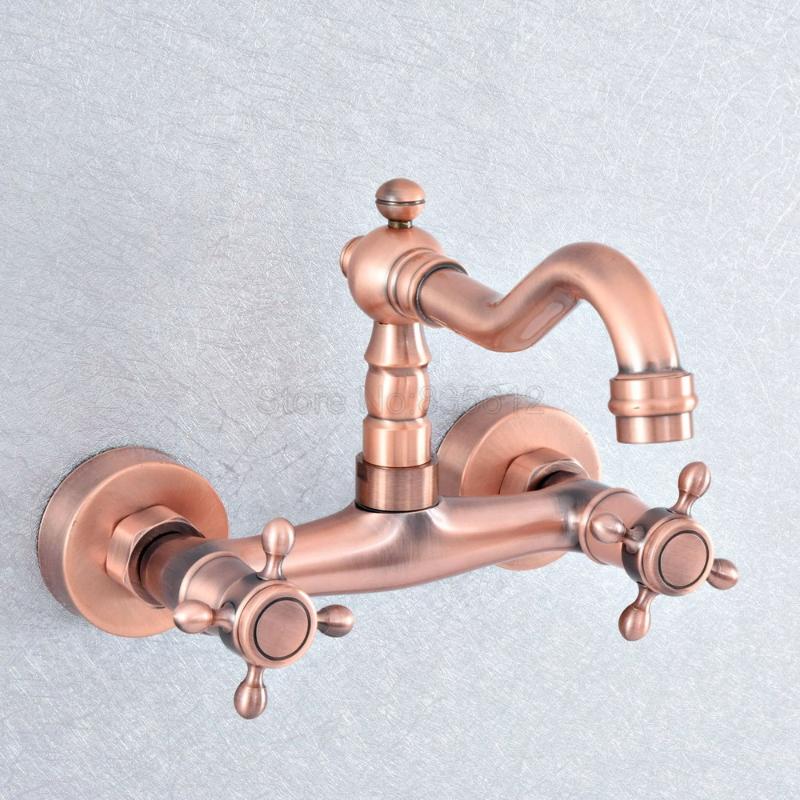 Antique Red Copper Bathroom Kitchen Sink Faucet Mixer Tap Swivel Spout Wall Mounted Double Handles tsf862
Antique Red Copper Bathroom Kitchen Sink Faucet Mixer Tap Swivel Spout Wall Mounted Double Handles tsf862