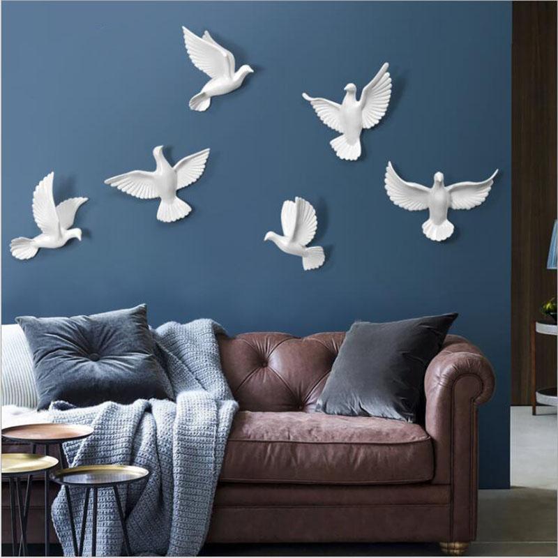 6PCS European Wall Hanging Resin Birds Decoration Crafts 3D Stereo Pigeon Home Livingroom Sofa TV background Mural Ornaments Art
6PCS European Wall Hanging Resin Birds Decoration Crafts 3D Stereo Pigeon Home Livingroom Sofa TV background Mural Ornaments Art