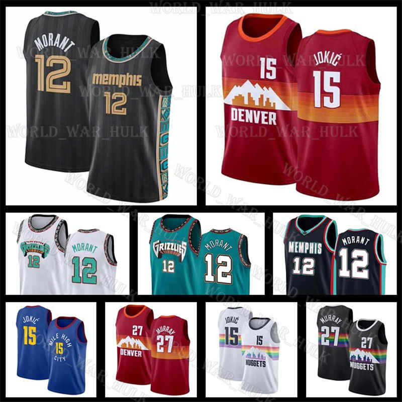 Ja 12 Morant 15 Jokic Jamal 27 Murray Nikola Basketball Jerseys 2021 2020 Memphis Grizzlies Denver Nuggets Jaren Jackson Jr, Black;red
Ja 12 Morant 15 Jokic Jamal 27 Murray Nikola Basketball Jerseys 2021 2020 Memphis Grizzlies Denver Nuggets Jaren Jackson Jr, Black;red