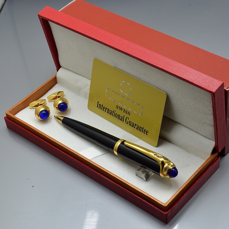 Luxury Birthday Gift - High quality Black Resin and Metal Ballpoint pens + Man Shirt Cufflinks Groomsman Wear Cuff links with Box packaging
Luxury Birthday Gift - High quality Black Resin and Metal Ballpoint pens + Man Shirt Cufflinks Groomsman Wear Cuff links with Box packaging
