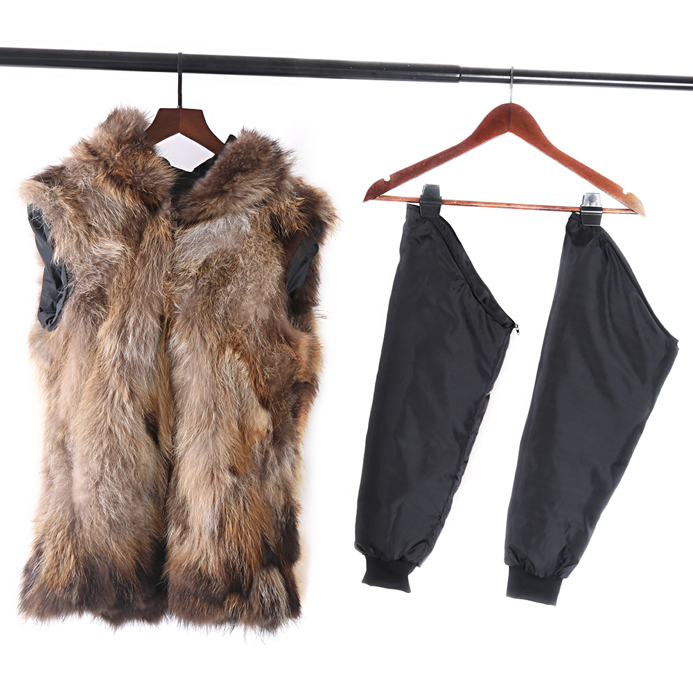 Parka Men Winter Jacket Hooded Nature Raccoon Lining Jackets Man Real Fur Coat 201027
