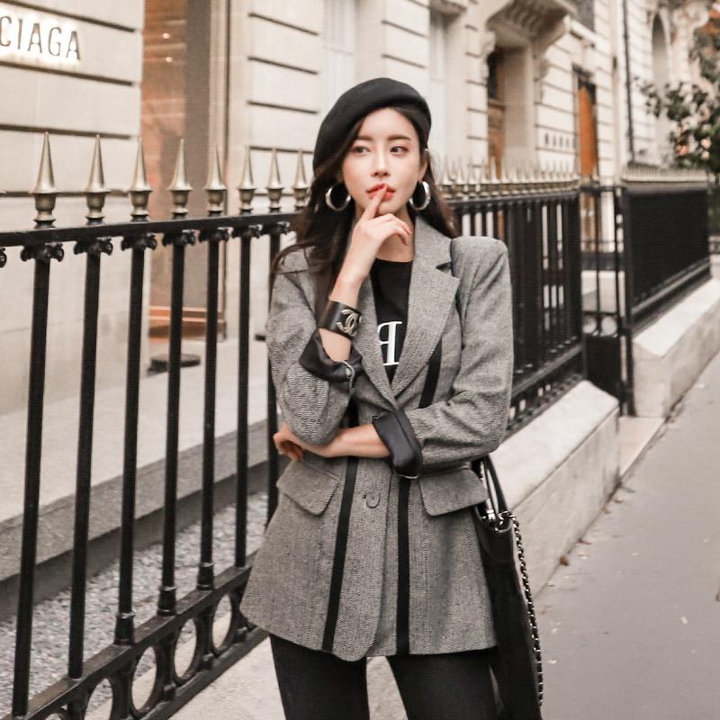Women Chic Blazer Elegant Office Suit Top Pockets Long Sleeve Wear Coat Female Casual Outerwear 2020 New Autumn Sashes WB34, As picture
Women Chic Blazer Elegant Office Suit Top Pockets Long Sleeve Wear Coat Female Casual Outerwear 2020 New Autumn Sashes WB34, As picture